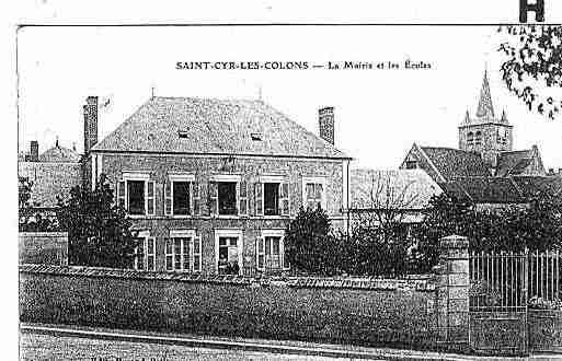 Ville de SAINTCYRLESCOLONS Carte postale ancienne