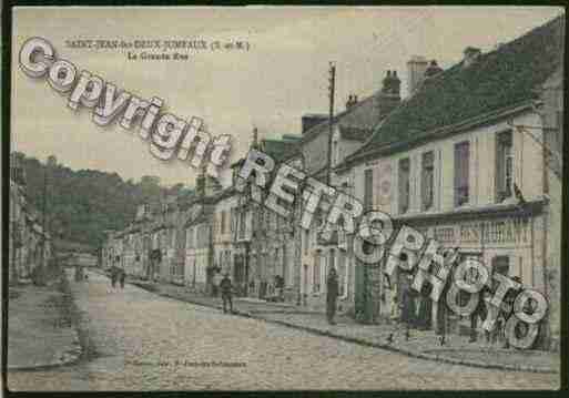 Ville de SAINTJEANLESDEUXJUMEAUX Carte postale ancienne