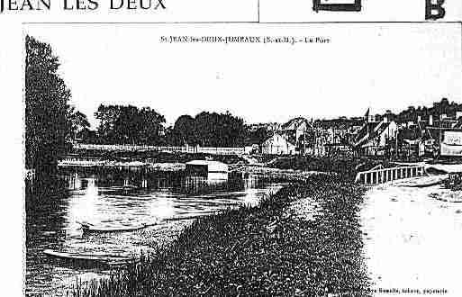 Ville de SAINTJEANLESDEUXJUMEAUX Carte postale ancienne