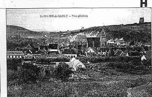 Ville de SAINTJULIENDUSAULT Carte postale ancienne