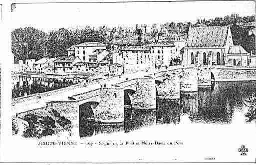 Ville de SAINTJUNIEN Carte postale ancienne