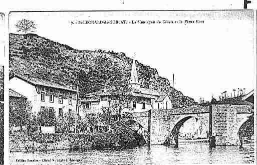 Ville de SAINTLEONARDDENOBLAT Carte postale ancienne