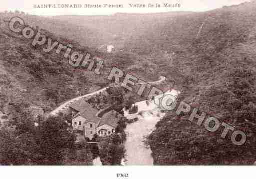 Ville de SAINTLEONARDDENOBLAT Carte postale ancienne