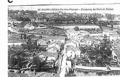 Ville de SAINTLEONARDDENOBLAT Carte postale ancienne