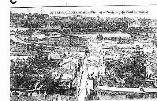 Ville de SAINTLEONARDDENOBLAT Carte postale ancienne