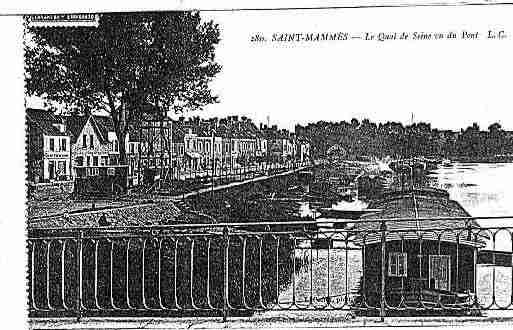 Ville de SAINTMAMMES Carte postale ancienne