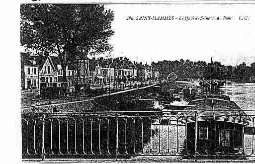 Ville de SAINTMAMMES Carte postale ancienne