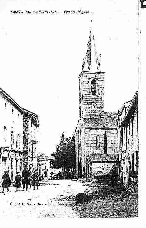 Ville de SAINTPIERREDETRIVISY Carte postale ancienne Ville de SAINTPIERREDETRIVISY Carte postale ancienne