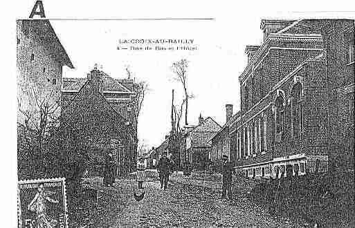Ville de SAINTQUENTINLAMOTTECROIXAUBAILLY Carte postale ancienne
