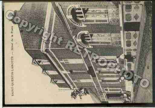 Ville de SAINTQUENTINLAMOTTECROIXAUBAILLY Carte postale ancienne