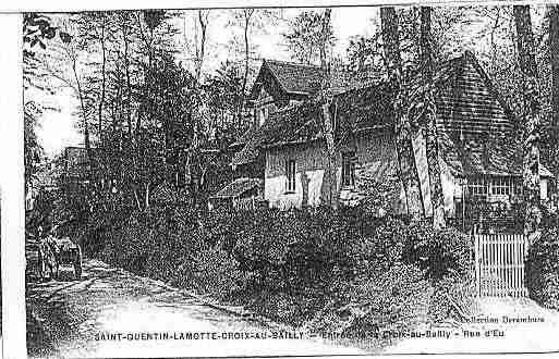 Ville de SAINTQUENTINLAMOTTECROIXAUBAILLY Carte postale ancienne