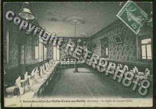 Ville de SAINTQUENTINLAMOTTECROIXAUBAILLY Carte postale ancienne