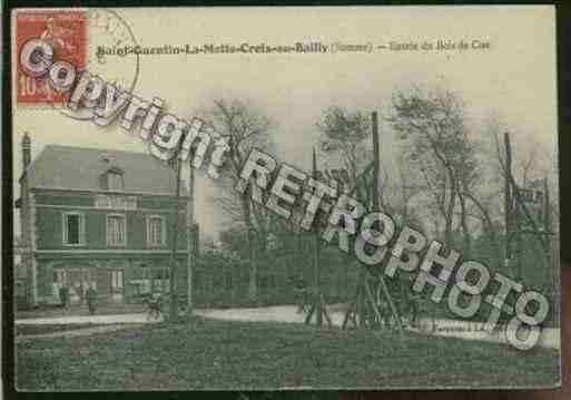 Ville de SAINTQUENTINLAMOTTECROIXAUBAILLY Carte postale ancienne