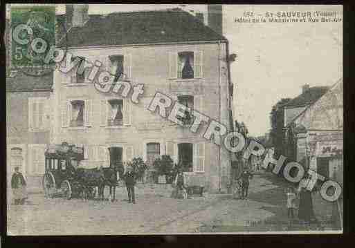 Ville de SAINTSAUVEURENPUISAYE Carte postale ancienne