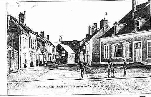 Ville de SAINTSAUVEURENPUISAYE Carte postale ancienne