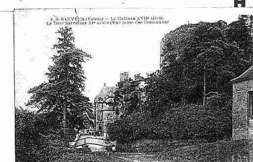 Ville de SAINTSAUVEURENPUISAYE Carte postale ancienne