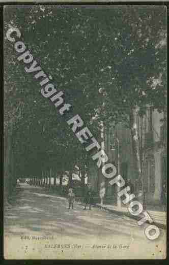 Ville de SALERNES Carte postale ancienne