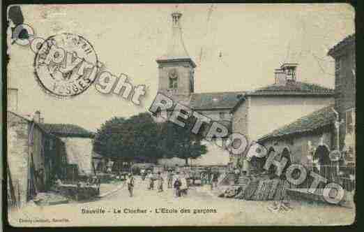 Ville de SAUVILLE Carte postale ancienne