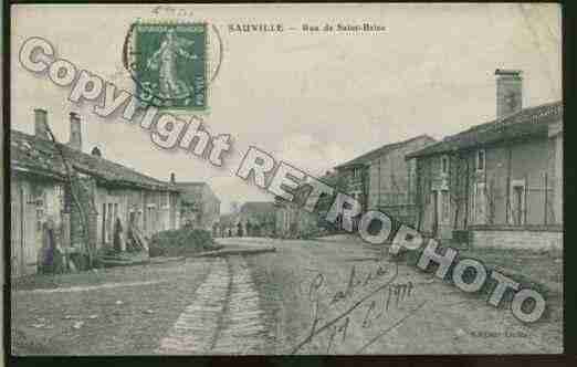 Ville de SAUVILLE Carte postale ancienne