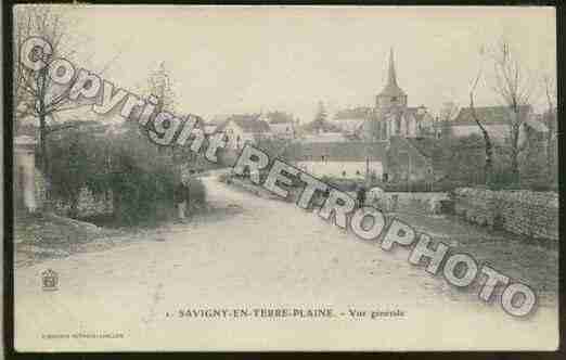 Ville de SAVIGNYENTERREPLAINE Carte postale ancienne