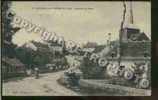 Ville de SAVIGNYENTERREPLAINE Carte postale ancienne