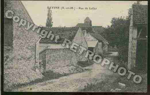 Ville de SAVINS Carte postale ancienne