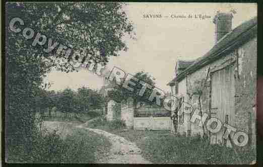 Ville de SAVINS Carte postale ancienne