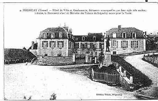 Ville de SEIGNELAY Carte postale ancienne