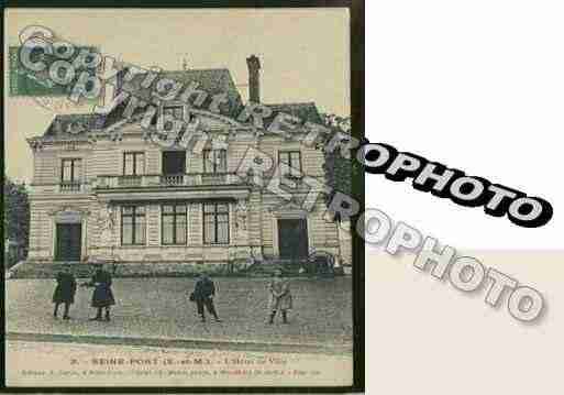 Ville de SEINEPORT Carte postale ancienne