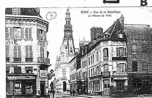 Ville de SENS Carte postale ancienne