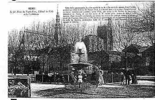 Ville de SENS Carte postale ancienne