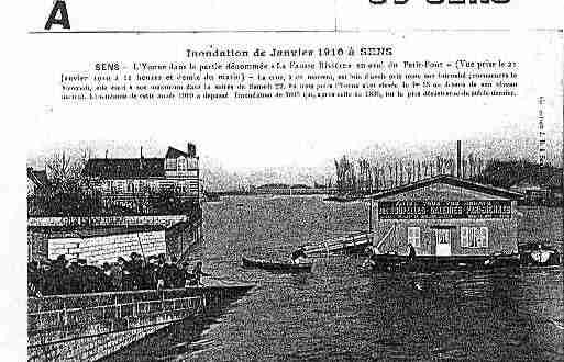 Ville de SENS Carte postale ancienne
