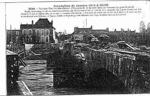 Ville de SENS Carte postale ancienne