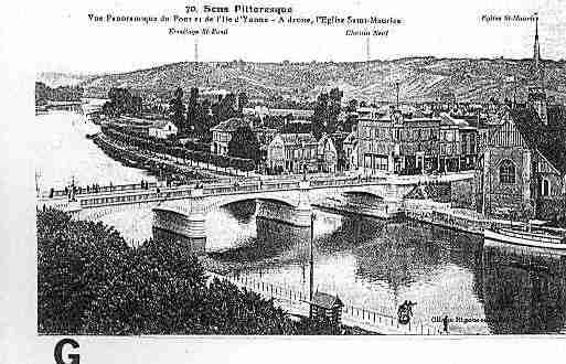 Ville de SENS Carte postale ancienne