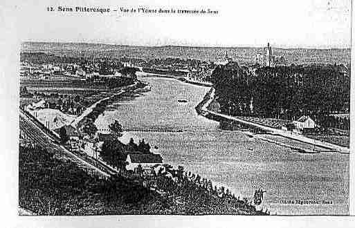 Ville de SENS Carte postale ancienne