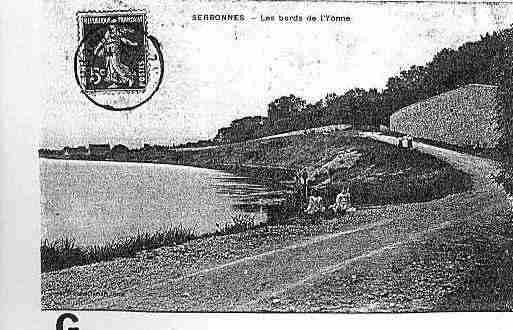 Ville de SERBONNES Carte postale ancienne