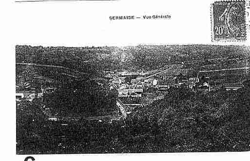 Ville de SERMAISE Carte postale ancienne