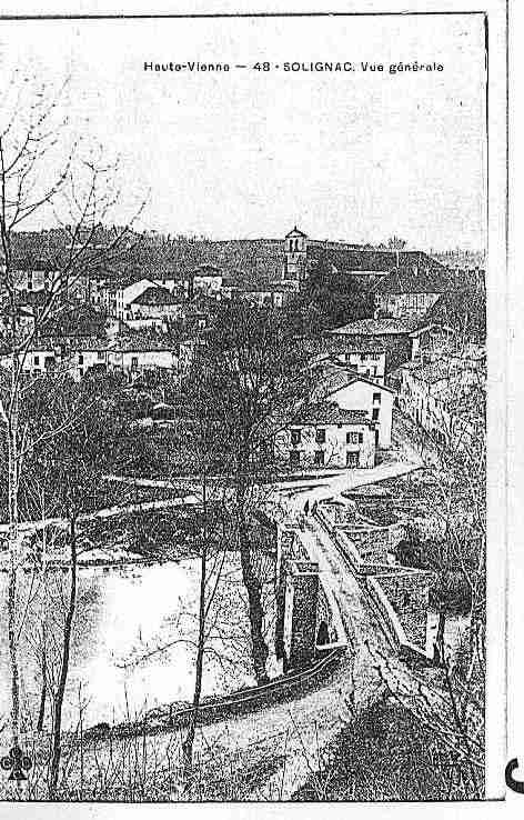 Ville de SOLIGNAC Carte postale ancienne