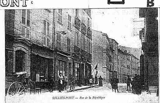 Ville de SOLLIESPONT Carte postale ancienne