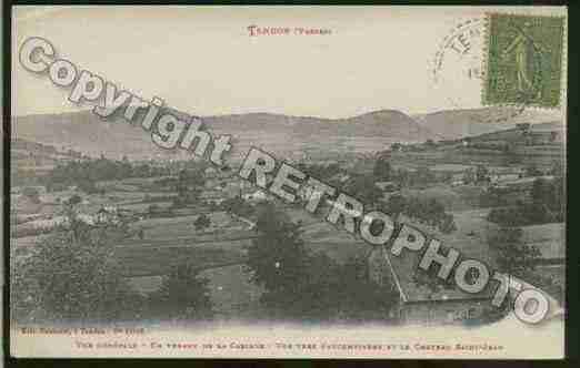 Ville de TENDON Carte postale ancienne