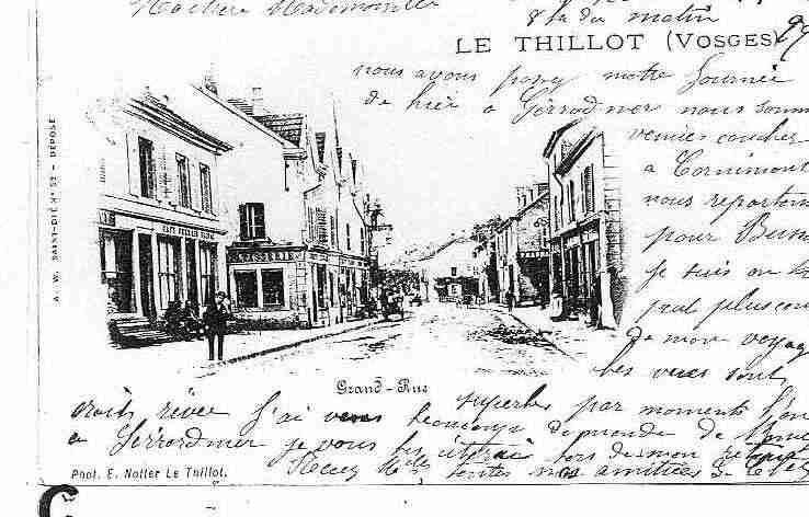 Ville de THILLOT(LE) Carte postale ancienne