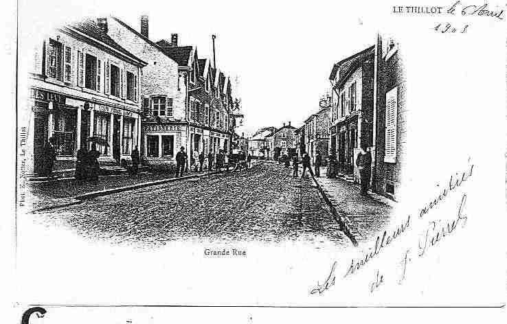 Ville de THILLOT(LE) Carte postale ancienne