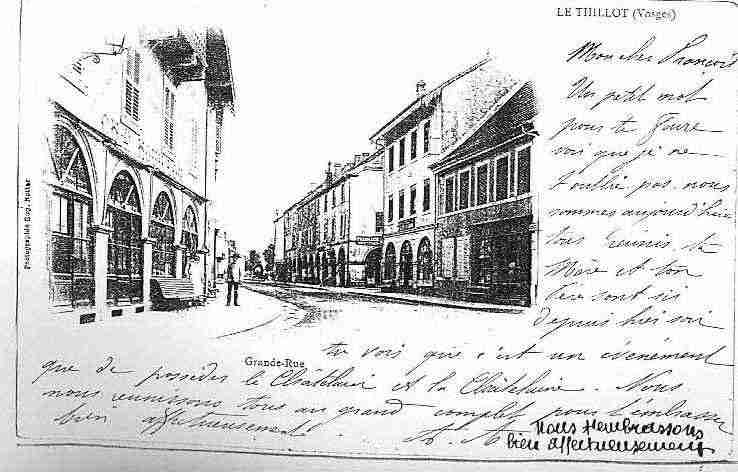 Ville de THILLOT(LE) Carte postale ancienne