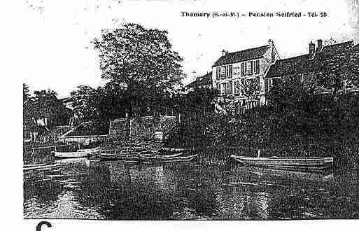 Ville de THOMERY Carte postale ancienne