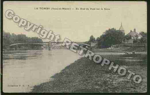 Ville de TOMBE(LA) Carte postale ancienne