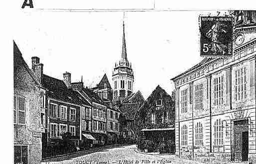 Ville de TOUCY Carte postale ancienne