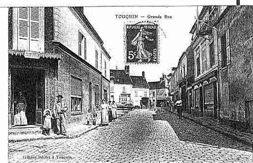 Ville de TOUQUIN Carte postale ancienne