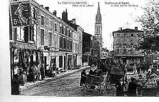 Ville de VALENCED\'AGEN Carte postale ancienne