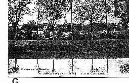 Ville de VALENCED\'AGEN Carte postale ancienne