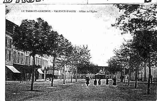 Ville de VALENCED\'AGEN Carte postale ancienne